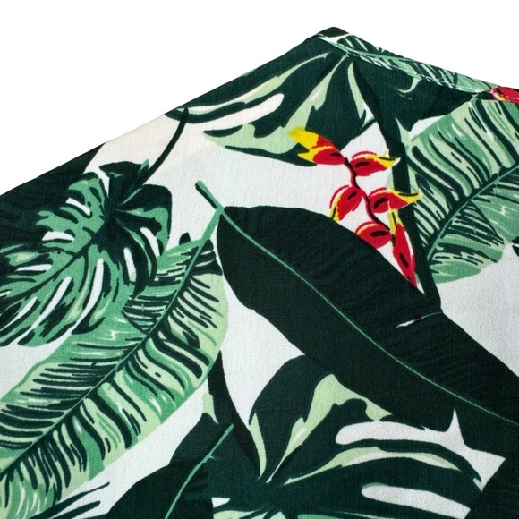 Rachel Zoe Swim Coverup Duster Kimono One Size Green White - Picture 7 of 10